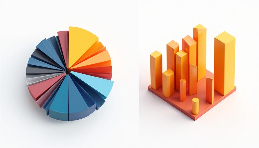 Comparison of effective vs ineffective data visualization charts for business intelligence