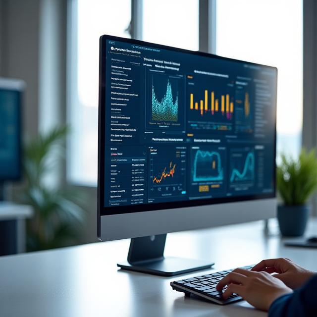 Illustration of Saffron Minds' integrated AI dashboard combining custom models with robust data visualization